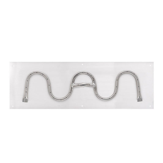 The Outdoor Plus - 24 Inch x 18 Inch Rectangular Flat Pan and 18 Inch Stainless Steel Switchback Burner - OPT-RFSB1824