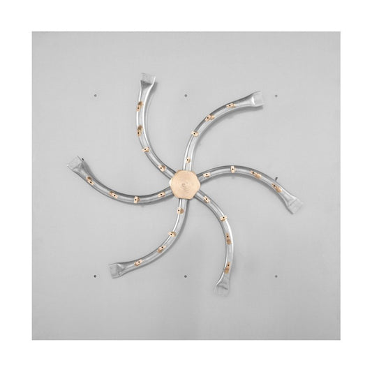 The Outdoor Plus - 30"x30" Square Flat Pan and 24" SS Triple 'S' Bullet Burner - NG, LP - OPT-BFP30SSS