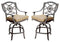 Darlee - Ten Star Patio Swivel Bar Stool with Cushion (Set of 2) - DL503-7-2