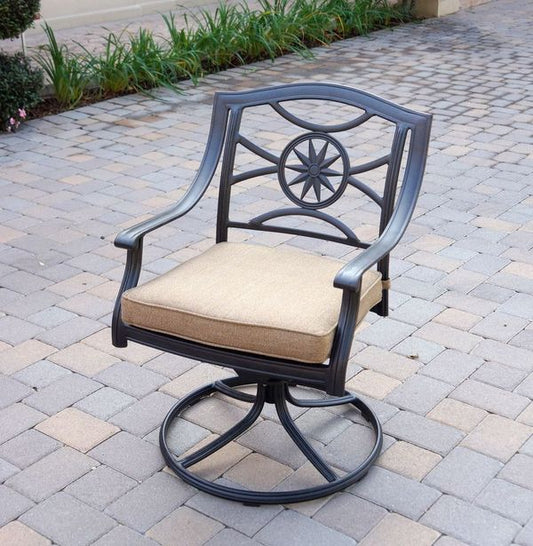 Darlee - Ten Star Patio Swivel Rocker Chair with Cushion (Set of 4) - DL503-3-4