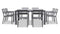 Harmonia Living - Pacifica Classic 8 Seat Square Dining Set - Slate | PAC-SL-SET561