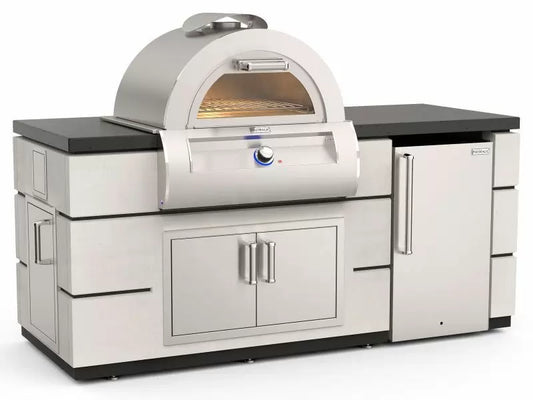 Fire Magic - Contemporary Pre-Fab Pizza Oven Island - ID660-WAR-77BA