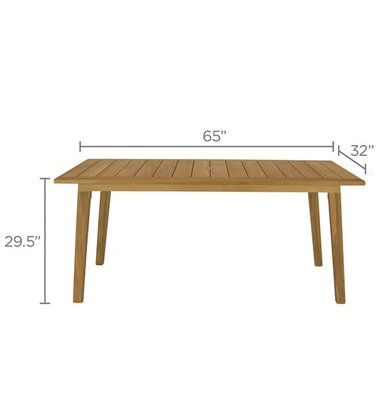 Royal Teak Collection Teak Admiral Dining Table - ADT65