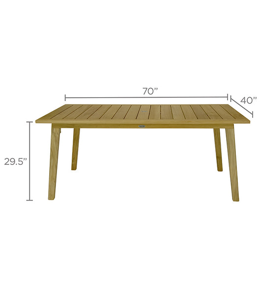 Royal Teak Collection Teak Admiral Dining Table - ADT70