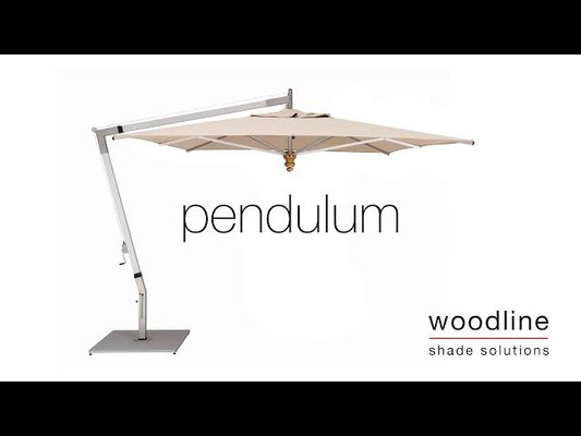 Woodline - 11.5’ Pendulum Aluminum Cantilever Square Crank Lift Umbrella - PE35SAS