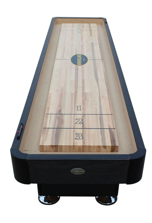 "The Standard" 12 foot Shuffleboard Table in Black | Shuf12B