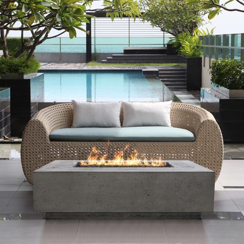 Prism Hardscapes - 56" Tavola 1 65,000 BTU NG/LP Rectangular Fire Pit Table