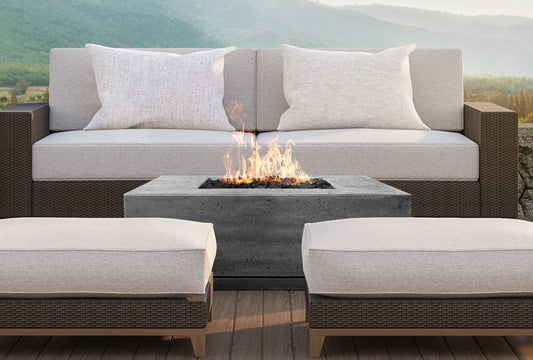 Prism Hardscapes - 66" Tavola 4 65,000 BTU NG/LP Rectangular Fire Pit Table