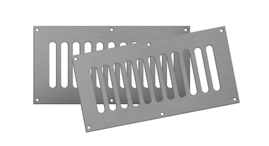 Firegear - 6x12" Stainless Steel Fireplace Vent Kit - VENT-KIT-6X12SS