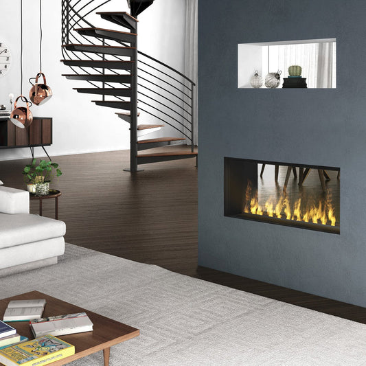 Dimplex - 46" Optimyst Linear Electric Fireplace - with adjustable full-color flame and Flame Connect app control - X-136786