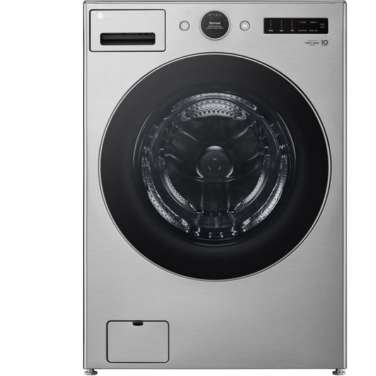 LG - 4.5 CF Ultra Large Capacity Front Load Washer with AIDD, Steam, Wi-Fi - WM5500HVA