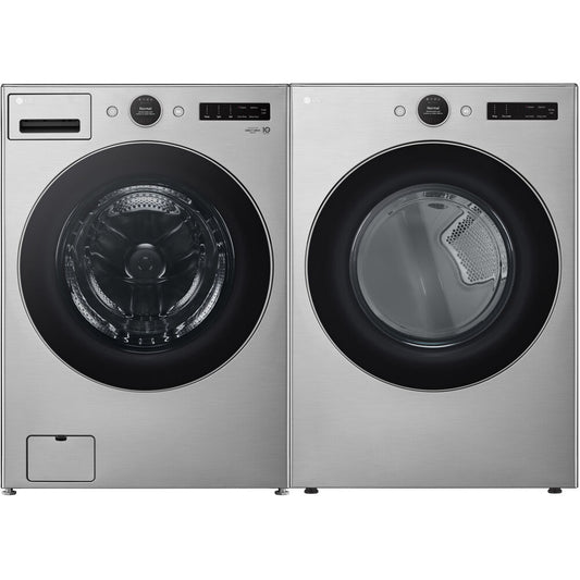LG - 4.5 CF Front Load Washer (WM5500HVA) & 7.4 CF Electric Dryer (DLEX5500V) - WM5500HVA-E-KIT