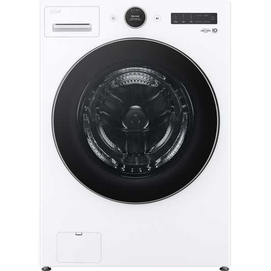 LG - 4.5 CF Ultra Large Capacity Front Load Washer with AIDD, Steam, Wi-Fi - WM5500HWA