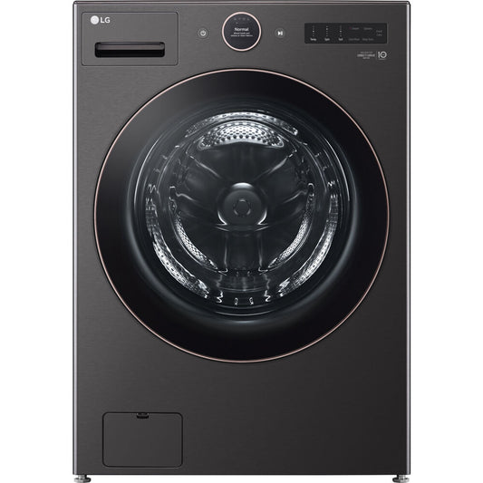 LG - 5.0 CF Ultra Large Capacity Front Load Washer, TurboWash360, Steam, Wifi - WM6500HBA