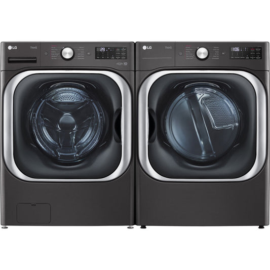 LG - 5.2 CF Front Load Washer (WM8900HBA) + 9.0 CF Gas Dryer (DLGX8901B) - WM8900HBA-G-KIT