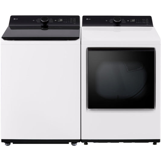 LG - 5.5 CF Top Load Washer (WT8400CW) + 7.3 CF Electric Dryer (DLE8400WE) - WT8400CW-E-KIT
