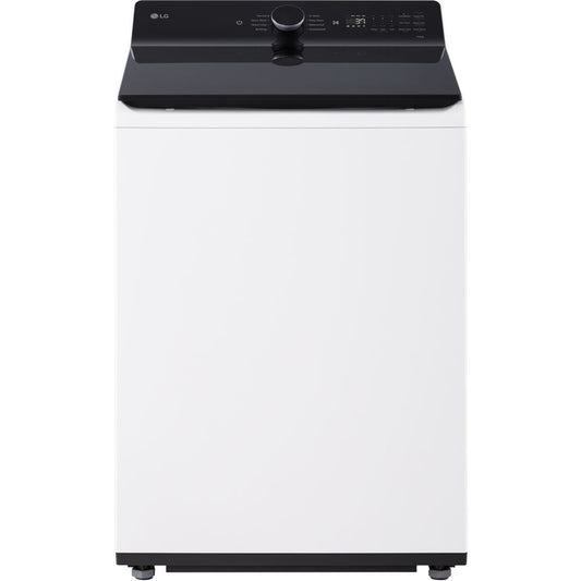 LG - 5.5 CF Top Load Washer, TurboWash 3D, Wi-Fi, Easy Unload, Agitator - WT8405CW