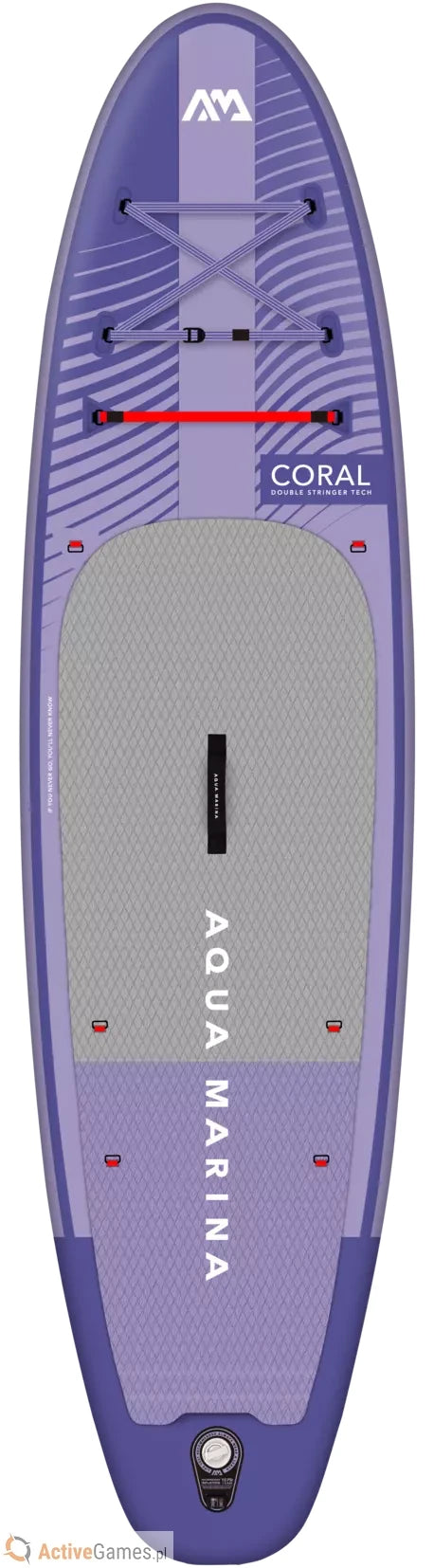 Aqua Marina - Coral (Night Fade) - Advanced All-around iSUP, 3.1m/12cm, with carbon/fiberglass hybrid PASTEL paddle, coil leash and carry strap | BT-23COPN