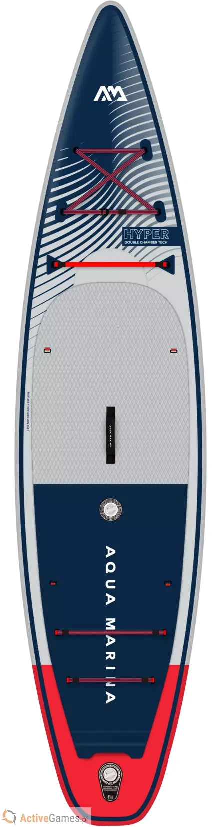 Aqua Marina - Hyper 11'6-inch (Navy) - Touring iSUP, 3.5m/15cm, with coil leash | BT-23HY01