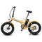 Ecotric 48V Gold Portable And Folding Fat Ebike With Lcd Display