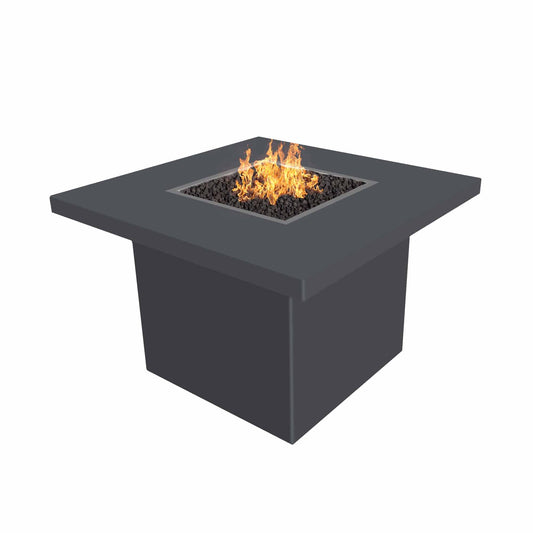 The Outdoor Plus - 60" Square Bella Powder Coated Metal Fire Table - OPT-BELPC60