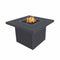 The Outdoor Plus - 60" Square Bella Powder Coated Metal Fire Table - OPT-BELPC60