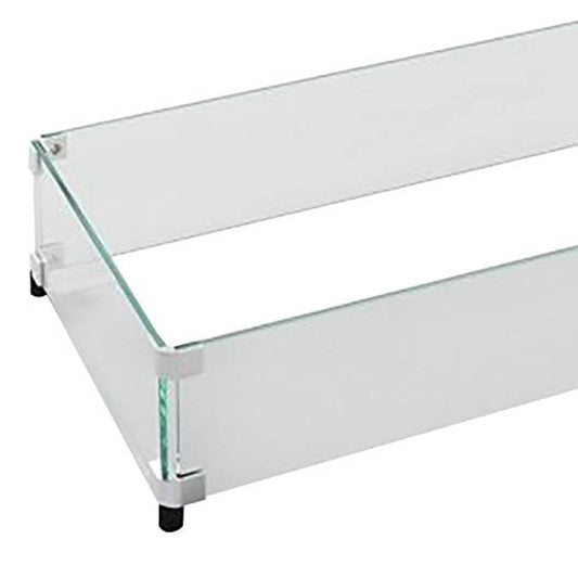 Outdoor Greatroom - 12" x 84" Linear Glass Wind Guard - GG-1284