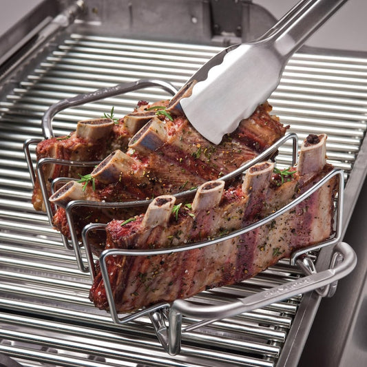 Broil King 8 X 15-Inch Stainless Steel Rib & Roast Grill Rack | 62602