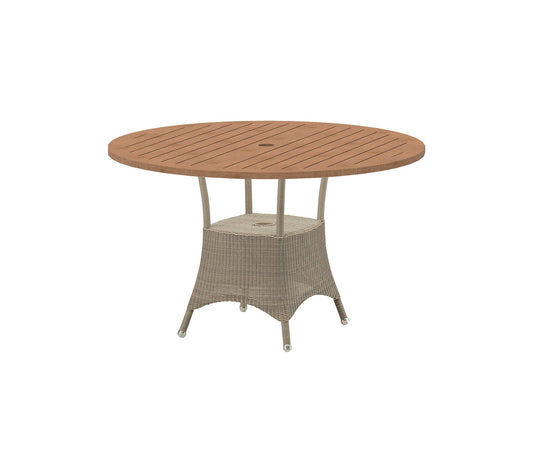 Cane-Line - Lansing dining table, small, dia. 120 cm - 5098L