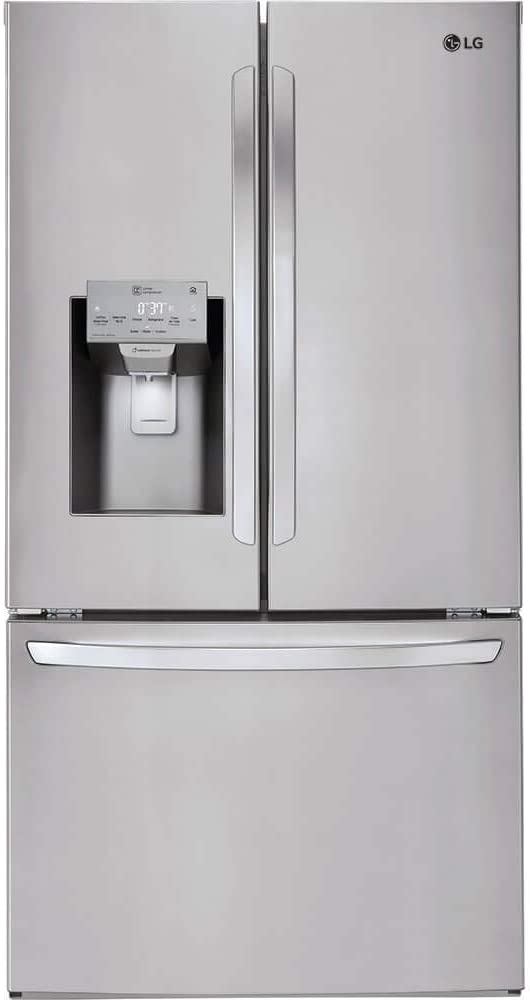 LG - 26 Cu. Ft. Stainless French Door Refrigerator - LFXS26973S