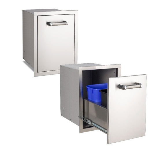 Fire Magic - Flush Mounted 14 1/2 Inch Trash Cabinet | 53820TSC