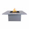The Outdoor Plus - 60" Square Bella Stainless Steel Fire Table- OPT-BELSS60