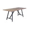 Armen Living - Koala Outdoor Patio Eucalyptus Wood and Metal Rectangle Dining Table - 840254332300