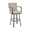 Armen Living - Don Outdoor Patio Bar or Counter Stool in Aluminum with Cushions - 840254332492