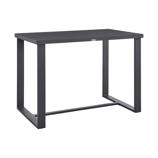 Armen Living - Argiope Outdoor Patio Bar Height Dining Table in Aluminum - 840254332980