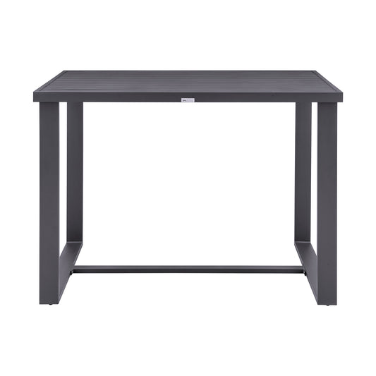 Armen Living - Argiope Outdoor Patio Bar Height Dining Table in Aluminum - 840254332980