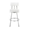Armen Living - Jinab Swivel Counter or Bar Stool in Faux Leather and Metal - 840254335301