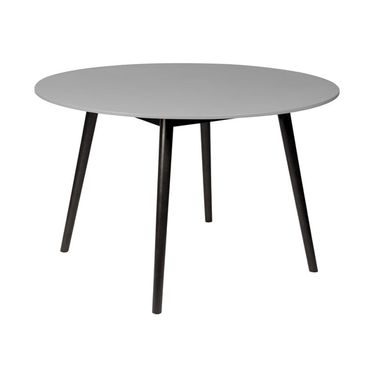 Armen Living - Sydney Outdoor Patio Round Dining Table in Eucalyptus and Grey Stone - 840254335974