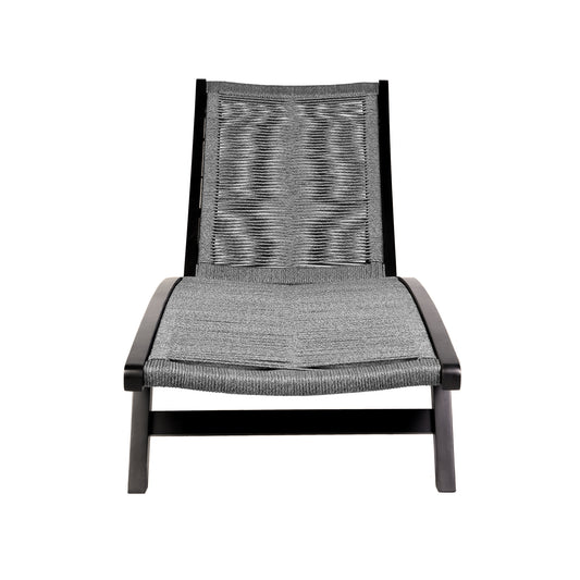 Armen Living - Chateau Outdoor Patio Adjustable Chaise Lounge Chair in Eucalyptus Wood and Rope - 840254336032