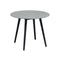 Armen Living - Sydney Outdoor Patio Round 36" Dining Table in Black Eucalyptus and Grey Stone - 840254336162