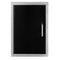 Wildfire Outdoor - Vertical Single Door 20"x27" BLACK SS - WF-VSD2027-BSS