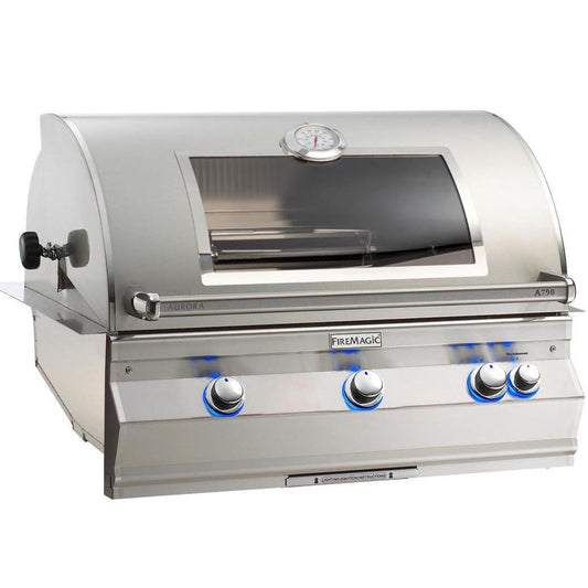 Fire Magic - 36-Inch Built-In Grill With One Infrared Burner And Rotisserie - Natural Gas / Propane - A790I-8LAX-W
