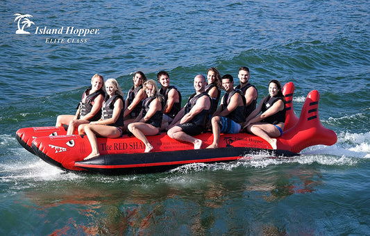 Red Shark "Elite Class" Banana Boat - 10 passenger "ELITE CLASS" Red Shark, 17' ft. side-to-side - RSPVC-10