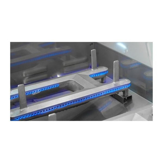 Fire Magic - Aurora 25 1/2 Inch Built-In Grill with Analog Thermometer and Rotisserie, Liquid Propane/Natural Gas, Cast Stainless Steel "E" | A430I-8EAP