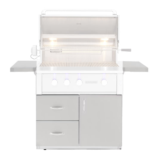 Summerset Alturi Cart 36" - fits ALT36 - Fully Assembled Deluxe Door & 2-Drawer Combo