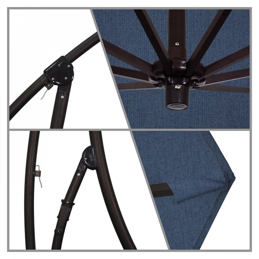 California Umbrella - 9' - Cantilever Umbrella - Aluminum Pole - Spectrum Indigo - Sunbrella - BA908117-48080