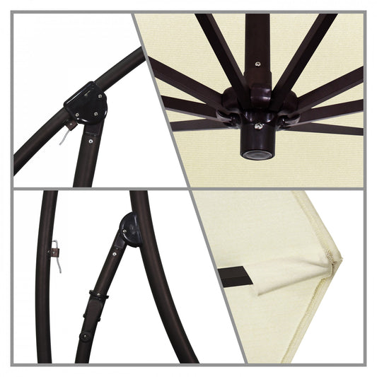 California Umbrella - 9' - Cantilever Umbrella - Aluminum Pole - Canvas - Sunbrella - BA908117-5453