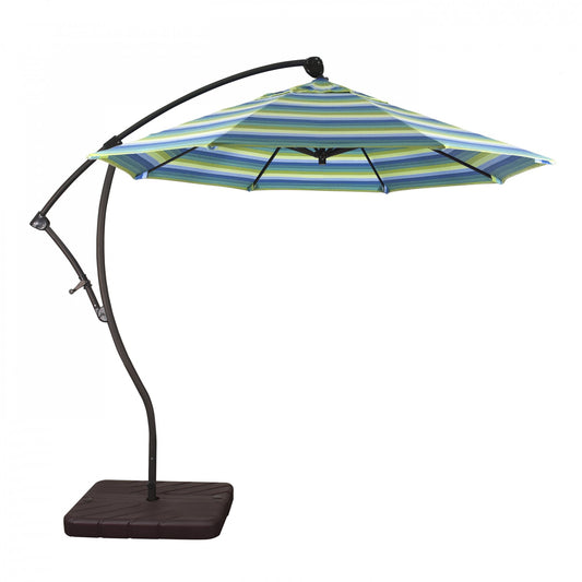 California Umbrella - 9' - Cantilever Umbrella - Aluminum Pole - Seville Seaside - Sunbrella - BA908117-5608