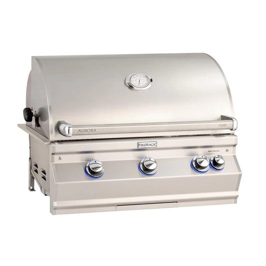 Fire Magic - Built-In Grill with Analog Thermometer,Natural Gas, Propane | A540I-8LAX