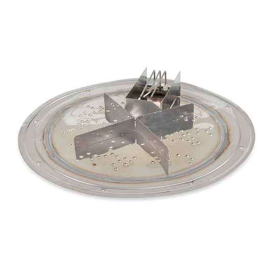 Outdoor Greatroom - 16" Round Stainless Steel Gas Burner Insert - DSI Propane - BI16DSILP